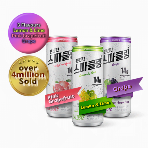 (35%OFF!)[CALOBYE] PROTEIN SPARKLING/蛋白質 氣泡水 240ml* 6罐 (蛋白質14g) - Image 2